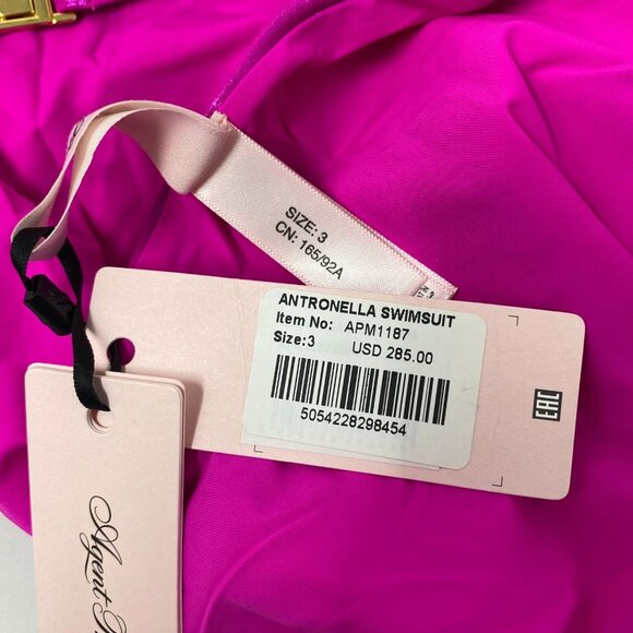 Agent Provocateur Antronella Pink Gold Swimsuit NWT $285 - Picture 8 of 9